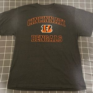 CINCINNATI BENGALS NFL TEAM APPAREL T-SHIRT SIZE L GREY AFC NORTH NO TAGS